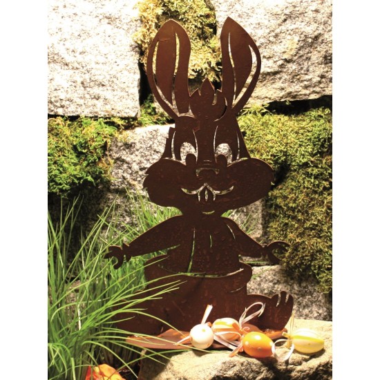 Hasen Lustiger Edelrost Babyhase, Höhe 30 cm Edelrost Babyhase für Ostern
Unser lustiger Babyhase ist eine schöne Osterdeko und