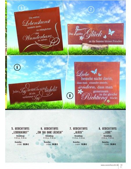 Frühling / Ostern Edelrost Deko Katalog 2019 gratis mit tollen Gartendeko Rost Ideen 

Momentan als Print  vergriffen! Bitte n