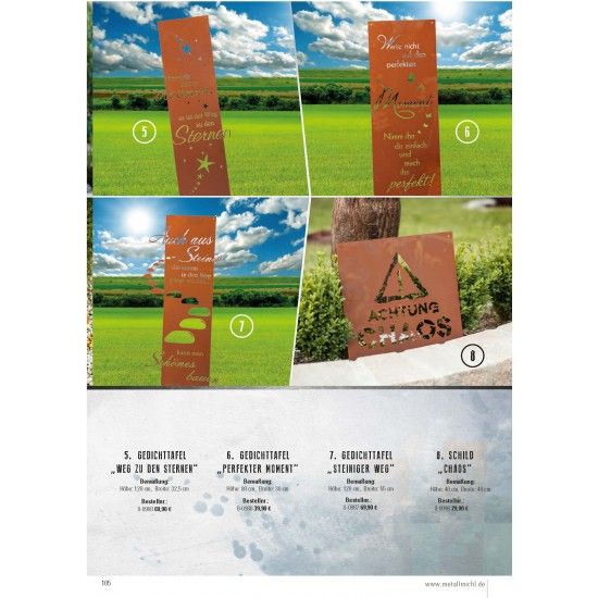 Frühling / Ostern Edelrost Deko Katalog 2019 gratis mit tollen Gartendeko Rost Ideen 

Momentan als Print  vergriffen! Bitte n