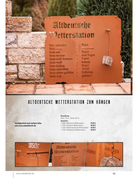 Frühling / Ostern Edelrost Deko Katalog 2019 gratis mit tollen Gartendeko Rost Ideen 

Momentan als Print  vergriffen! Bitte n