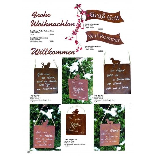 Frühling / Ostern Edelrost Deko Katalog 2019 gratis mit tollen Gartendeko Rost Ideen 

Momentan als Print  vergriffen! Bitte n