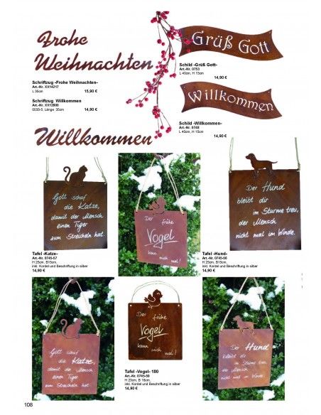 Frühling / Ostern Edelrost Deko Katalog 2019 gratis mit tollen Gartendeko Rost Ideen 

Momentan als Print  vergriffen! Bitte n