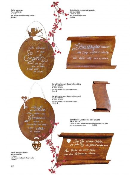 Frühling / Ostern Edelrost Deko Katalog 2019 gratis mit tollen Gartendeko Rost Ideen 

Momentan als Print  vergriffen! Bitte n