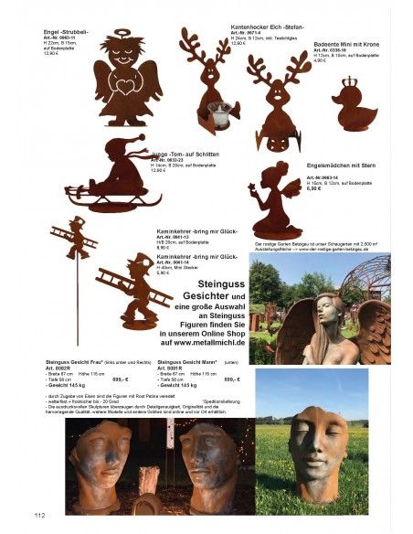 Frühling / Ostern Edelrost Deko Katalog 2019 gratis mit tollen Gartendeko Rost Ideen 

Momentan als Print  vergriffen! Bitte n