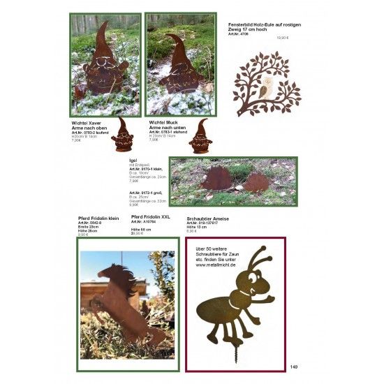 Frühling / Ostern Edelrost Deko Katalog 2019 gratis mit tollen Gartendeko Rost Ideen 

Momentan als Print  vergriffen! Bitte n
