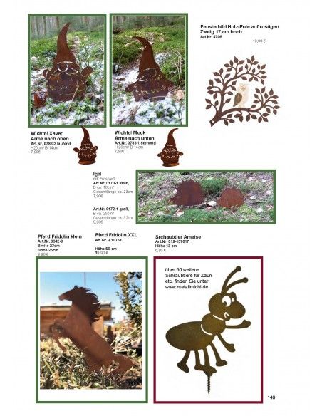 Frühling / Ostern Edelrost Deko Katalog 2019 gratis mit tollen Gartendeko Rost Ideen 

Momentan als Print  vergriffen! Bitte n