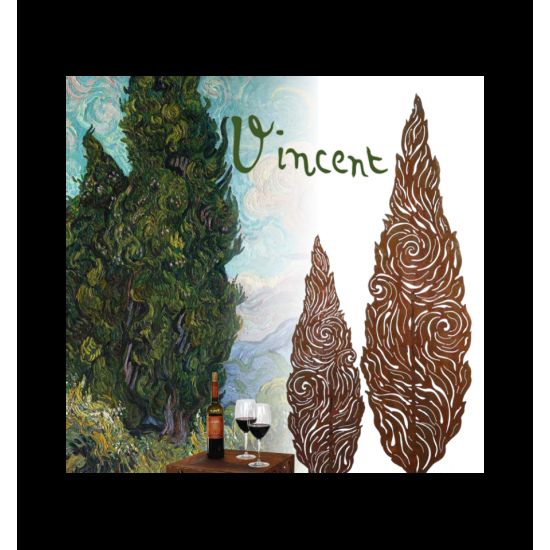 Bäume Deko Baum Zypresse - Vincent - 147 cm hoch - Metallbaum Kunstobjekt 

Wie bei van Gogh ist diese Zypresse ein wahres Kun