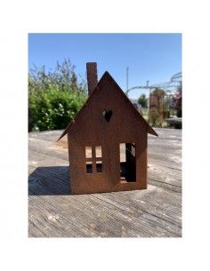 Neuheiten Gerry's Garden Windlicht Haus klein 15 cm hoch - Teelichthaus für den Garten 
Stellfläche 10 x 10 cm
Höhe 15 cm