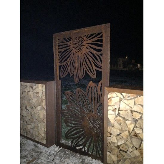 Blumen Sichtschutzwände Paravent Gerbera offen 200 cm hoch 



ausgefallener 2 m hoher Sichtschutz mit Gerbera Blumenmotiv
