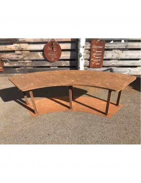 Grillstellen + große Gartengrills Gebogene Gartenbank mit Holzablage - Circle-Set - Bank - 160 cm Breit Diese wetterfeste stabil Grillstellen + große Gartengrills Gebogene Gartenbank mit Holzablage - Circle-Set - Bank - 160 cm Breit Diese wetterfeste stabil