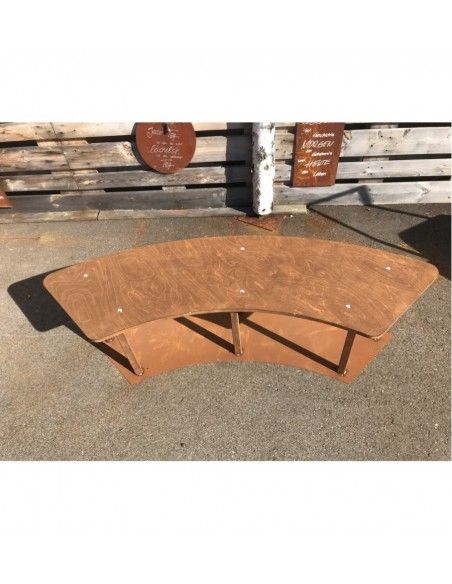 Grillstellen + große Gartengrills Gebogene Gartenbank mit Holzablage - Circle-Set - Bank - 160 cm Breit Diese wetterfeste stabil Grillstellen + große Gartengrills Gebogene Gartenbank mit Holzablage - Circle-Set - Bank - 160 cm Breit Diese wetterfeste stabil