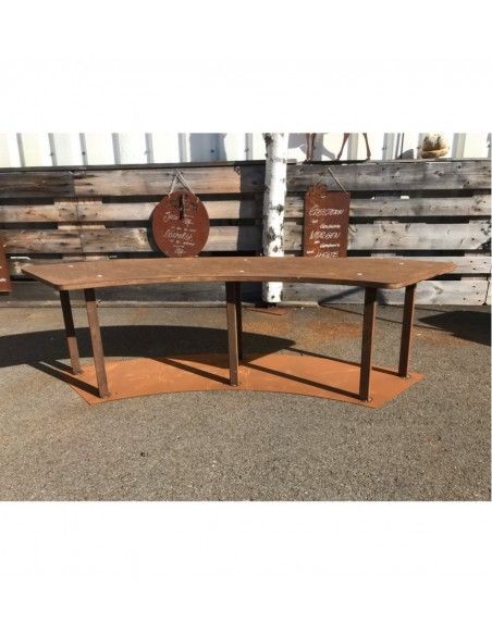 Grillstellen + große Gartengrills Gebogene Gartenbank mit Holzablage - Circle-Set - Bank - 160 cm Breit Diese wetterfeste stabil Grillstellen + große Gartengrills Gebogene Gartenbank mit Holzablage - Circle-Set - Bank - 160 cm Breit Diese wetterfeste stabil