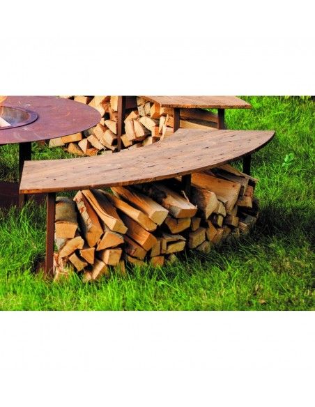 Grillstellen + große Gartengrills Gebogene Gartenbank mit Holzablage - Circle-Set - Bank - 160 cm Breit Diese wetterfeste stabil Grillstellen + große Gartengrills Gebogene Gartenbank mit Holzablage - Circle-Set - Bank - 160 cm Breit Diese wetterfeste stabil