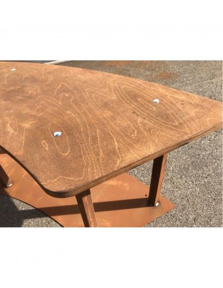 Grillstellen + große Gartengrills Gebogene Gartenbank mit Holzablage - Circle-Set - Bank - 160 cm Breit Diese wetterfeste stabil Grillstellen + große Gartengrills Gebogene Gartenbank mit Holzablage - Circle-Set - Bank - 160 cm Breit Diese wetterfeste stabil