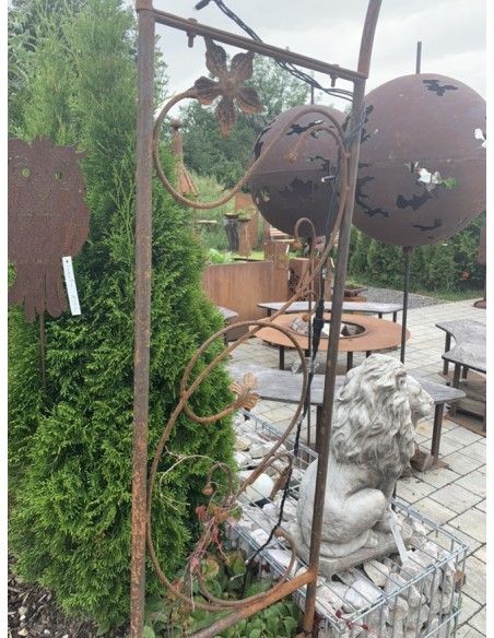 Rosenbögen und Rankhilfen Rost Rosenbogen art nouveau Seitenteil A Höhe 160,5 cm x Breite 44 cm Seitenteil A 160,5 x 44 cm