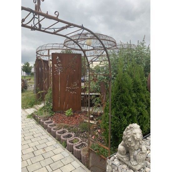 Rosenbögen und Rankhilfen Rost Rosenbogen art nouveau, Bogen B Höhe 65 cm x Breite 50 cm x Tiefe 44 cm Bogen B 65 x 50 x 44 cm