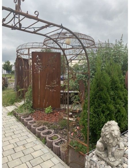 Rosenbögen und Rankhilfen Rost Rosenbogen art nouveau, Bogen B Höhe 65 cm x Breite 50 cm x Tiefe 44 cm Bogen B 65 x 50 x 44 cm
