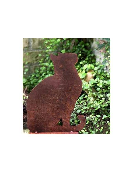 Deko Katzen und Mäuse Katze sitzend auf Platte nach oben schauend 35 cm hoch Dekorative Katze sitzend, schaut nach oben
Höhe 35