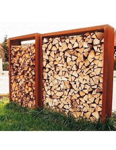 Kaminholzregal Metall Aussen selber bauen - Bausätze 1 x Segment 160 cm für Kaminholzregal Bausatz Dieser Kaminholzregal Metall 