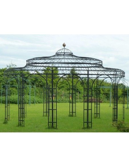 Pavillon XXL mit Rankhilfen