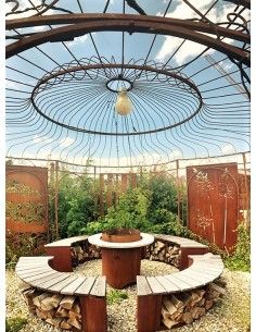 Pavillon XXL mit Rankhilfen 2