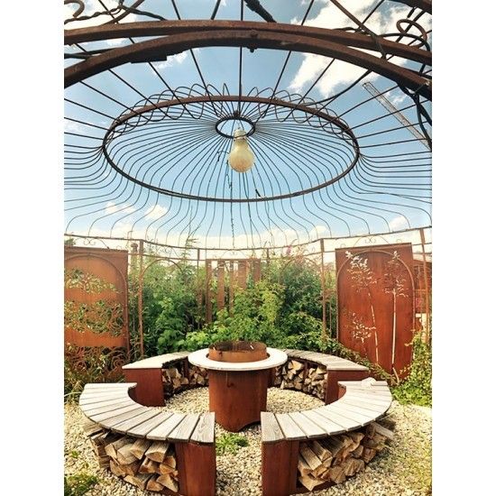 Grillpavillon 5 Meter groß für große Grillstelle im Garten