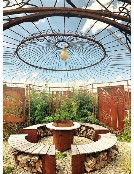 Grillpavillon 5 Meter groß für große Grillstelle im Garten