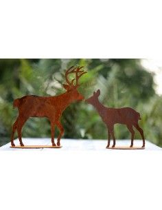 Reh liegend 2 er Set Höhe 8 cm Figur Porzellan Deko Weihnachten Reh liegend 2 er Set Höhe 8 cm Figur Porzellan Deko Weihnachten