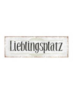 Start Metallschild „Lieblingsplatz 30 x 10 cm 
Lieblingsplatz
Höhe 10 cm
Breite 30 cm
Magnetisches Schild, farbig bedruckt