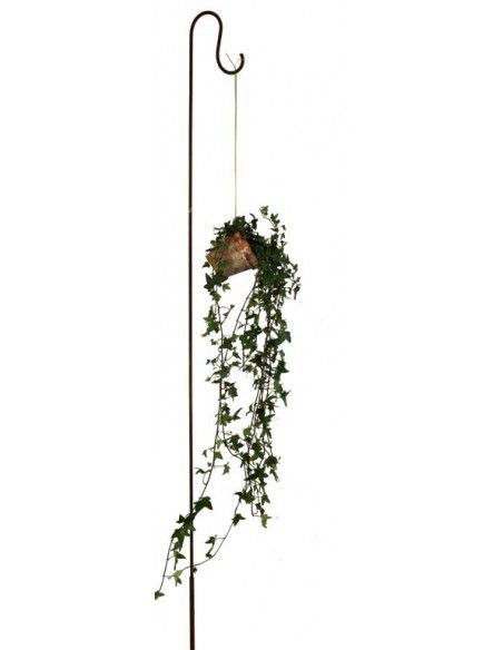 Gartenstecker Rost Gartenstecker mit Haken -  Höhe 150 cm Edelrost Gartenstecker mit Haken zum Aufhängen von Gartendeko
Höhe 15