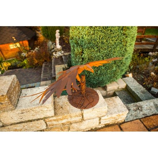 Deko Seeadler 3D aus Metall - Höhe 45 cm - Breite 94 cm - Tiefe 41 cm