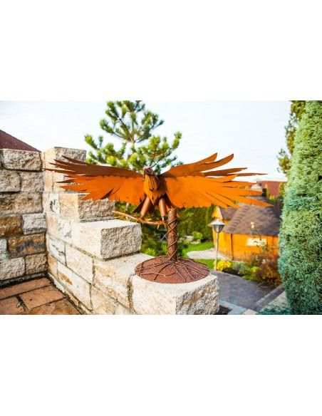 Deko Seeadler 3D aus Metall - Höhe 45 cm - Breite 94 cm - Tiefe 41 cm