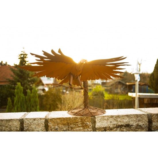 Deko Seeadler 3D aus Metall - Höhe 45 cm - Breite 94 cm - Tiefe 41 cm