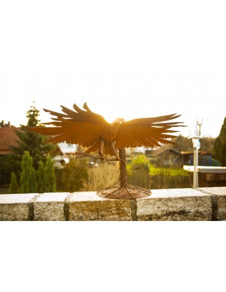 Deko Seeadler 3D aus Metall - Höhe 45 cm - Breite 94 cm - Tiefe 41 cm