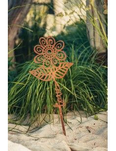 Blumen Gartenstecker mit Aufschrift - Love - Höhe 66 cm 2