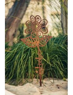Blumen Gartenstecker mit Aufschrift - Liebe - Höhe 67 cm 2