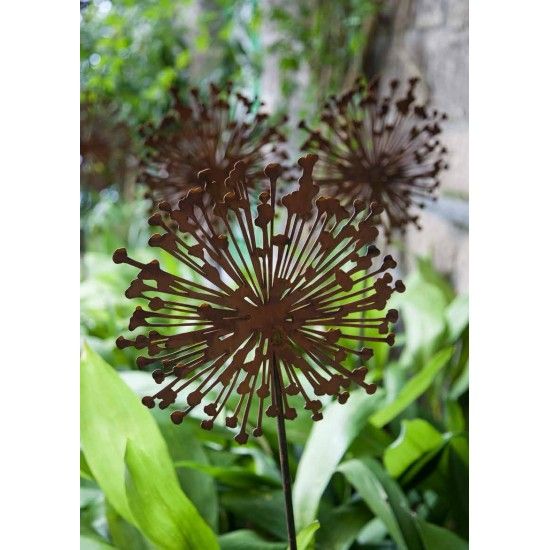 Blumenstecker Edelrost Blumenstecker Allium 40cm Durchmesser (flach) Gesamthöhe 160 cm Dekorativer Blumenstab Allium
Gesamtläng