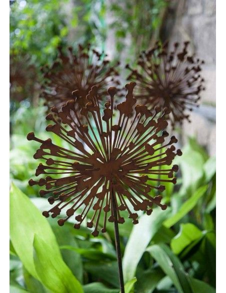 Blumenstecker Edelrost Blumenstecker Allium 40cm Durchmesser (flach) Gesamthöhe 160 cm Dekorativer Blumenstab Allium
Gesamtläng