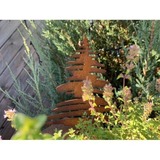 Weihnachtsbaum Metall und Edelrost kleiner Weihnachtsbaum Metall - modern Art - Höhe 20 cm 
Wie in einer Strichzeichnung eines 