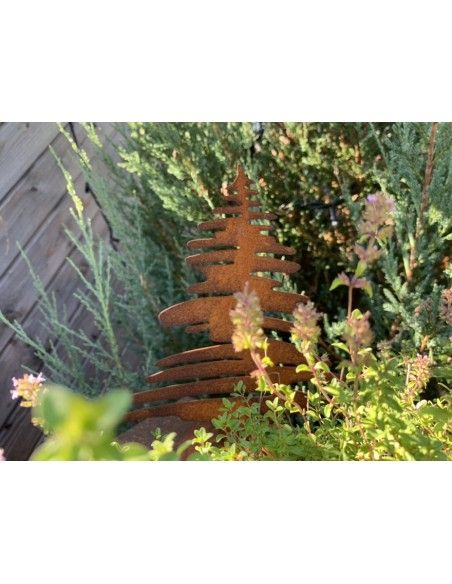 Weihnachtsbaum Metall und Edelrost kleiner Weihnachtsbaum Metall - modern Art - Höhe 20 cm 
Wie in einer Strichzeichnung eines 