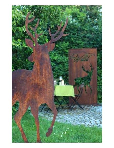 Start Hirsch von vorne auf Stab, Größe 2, Höhe 95 cm, Breite 41 cm Hirsch von vorne auf Stab
Größe 2
Höhe 95 cm
Breite 41 cm
