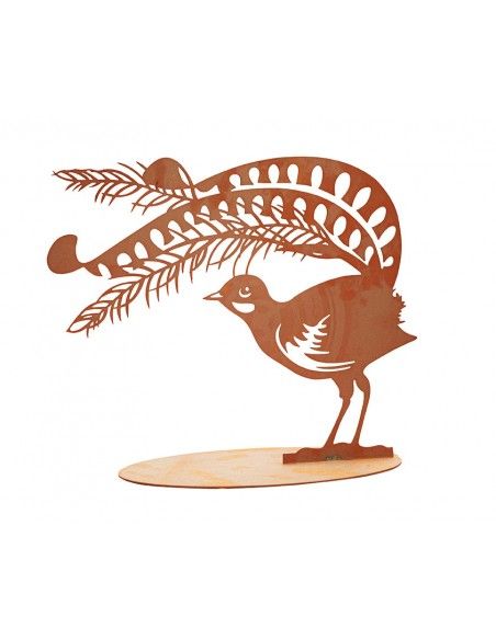 Metall Fasan auf Platte - Höhe 31 cm