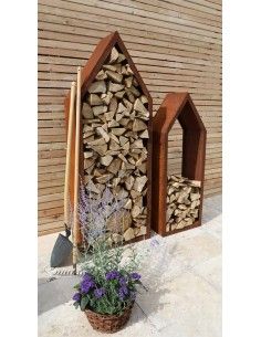 Schlichter Haus-Holzstabler mit Rahmen, Höhe 148 cm, Breite 54 cm, Tiefe 34 cm 2