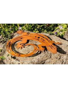 Metall Eidechse mit Kringelschwanz - Länge 22,5 cm 2