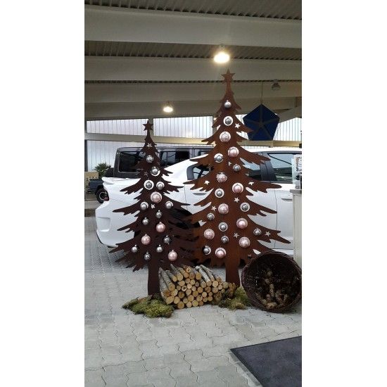 XXL Bäume ab 120 cm Dekotanne 200 cm hoch für Christbaumkugeln 
Höhe 200 cm
Breite 100 cm
Tiefe 24 cm
Gewicht 22 cm
Ø Stand