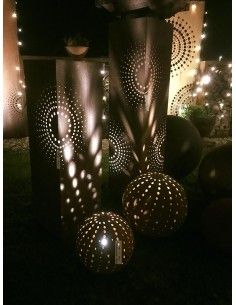 "DOT" Säule, Muster über Eck H100cm, 30x30cm 2