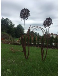 Agapanthus fürs winterliche Blumenbeet, Garten Metalldekoration 2