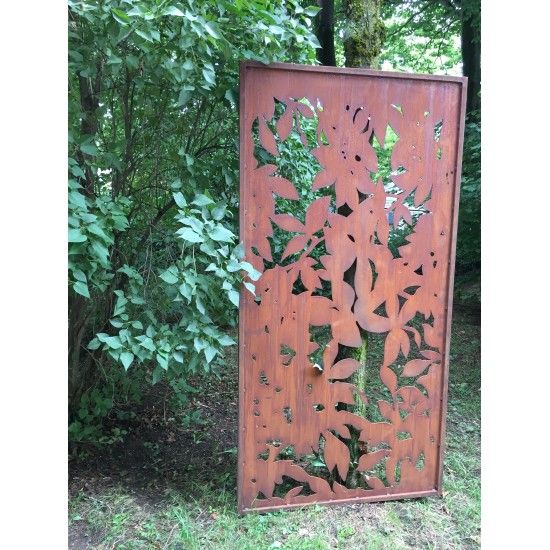 sonstige Blumen Sichtschutzwand Metall Blätter 200 cm hoch 100 cm breit - Blattwerk Paravent 





ausgefallener 2 m hoher