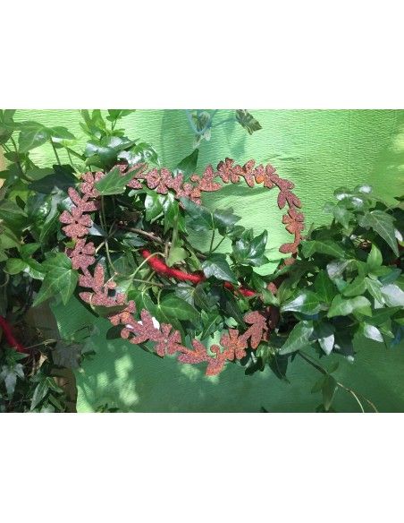 Herzige Dinge - Edelrost Dekoherzen Edelrost Herz Immergrün, Durchmesser 30  cm Durchmesser 30 cm Herzige Dinge - Edelrost Dekoherzen Edelrost Herz Immergrün, Durchmesser 30  cm Durchmesser 30 cm