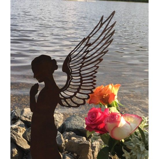 Engelfiguren kaufen und Engel Bastel-Ideen Engelfigur Santine Höhe 55 cm - anmutiger Engel mit betenden Händen Höhe 55 cm
Breit